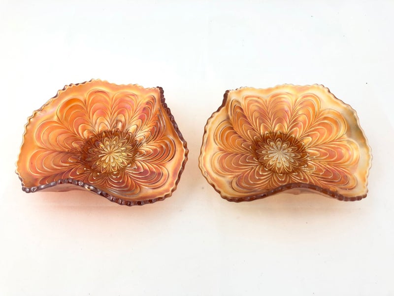 Fenton - Peacock Tail - Carnival Glass Dishes (20277)62933732206465111
