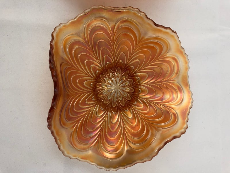 Fenton - Peacock Tail - Carnival Glass Dishes (20277)62933732206465112