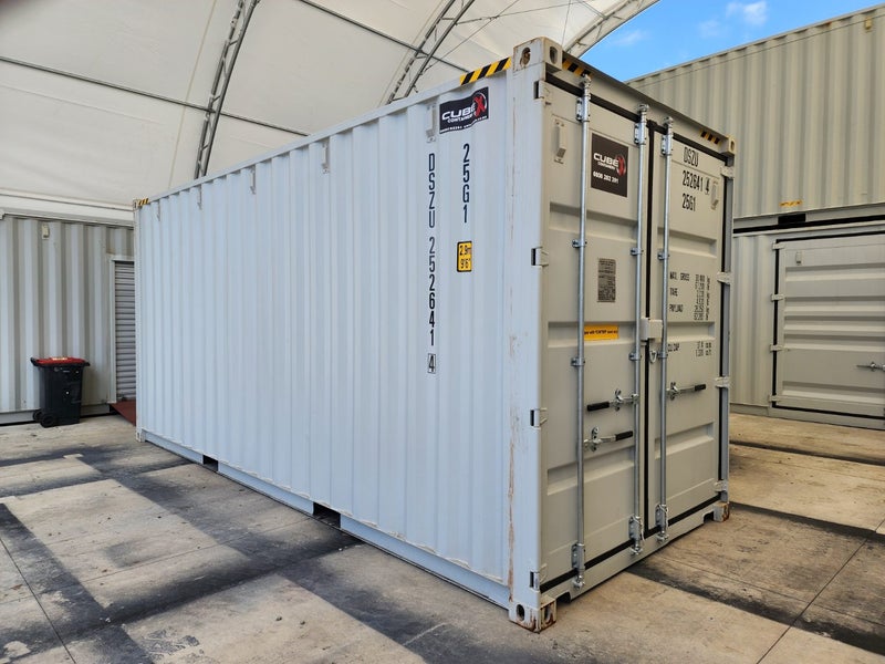 20ft High Cube Grey shipping container - (In Cromwell) Carousel 2