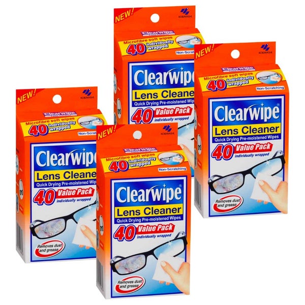 ClearWipe Lens Cleaner 160 wipes Carousel 1