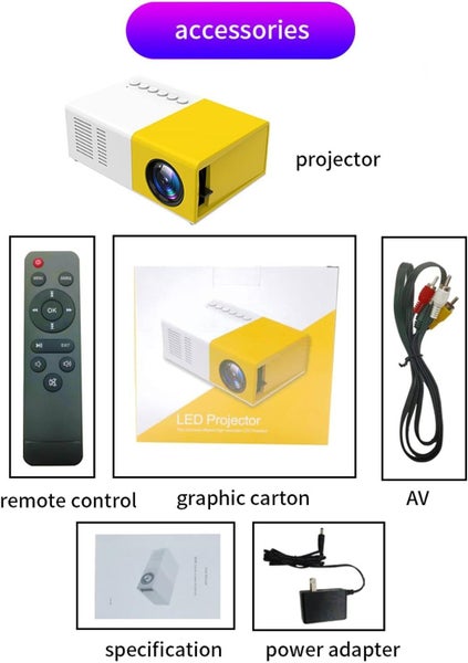 YG300 Mini Portable LED Projector Carousel 7