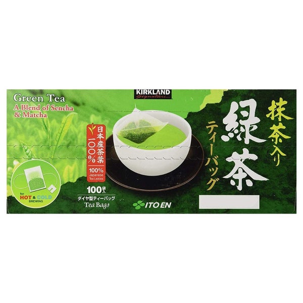 Kirkland Signature Green Tea Sencha and Matcha Tea Bags 100 ct. Carousel 1
