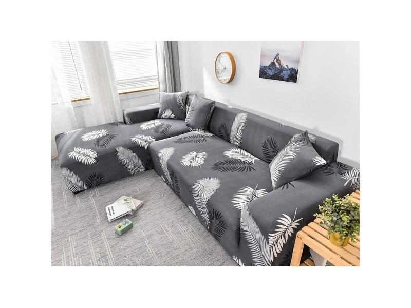 Sofa Cover For Living Room Stretch Printed Sofa Slipcover L Shape Corner Sofa Carousel 1