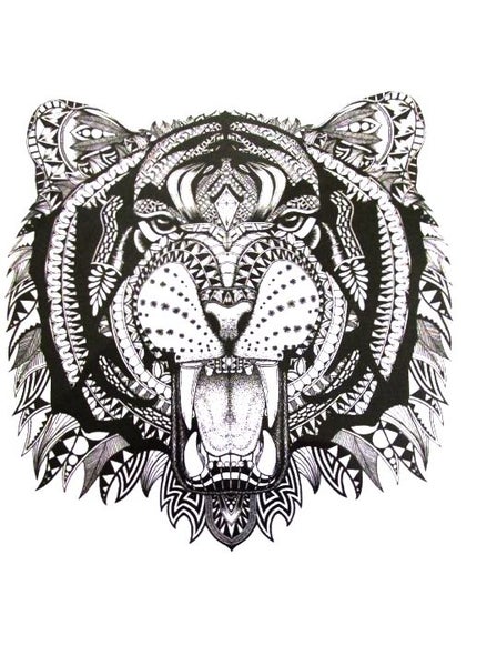 Tribal tiger card, for a very personal gift.... Carousel 1
