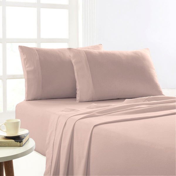 Egyptian Cotton Flannelette Sheet Set Single Rose Carousel 1