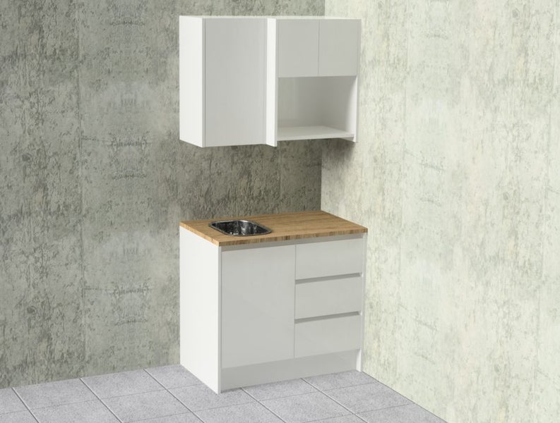 Kitchenette Package 960-mm wide Carousel 1