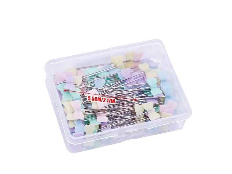 New Portable 250PCS/Set DIY Round Pearl Head Pins Mixed Colors Straight Carousel 1