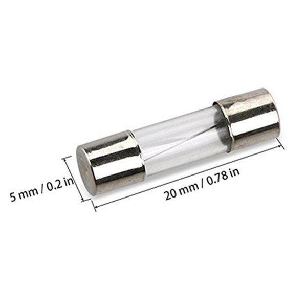 100pcs 5x20mm Quick Blow Glass Tube Fuse Assorted Kit Carousel 2
