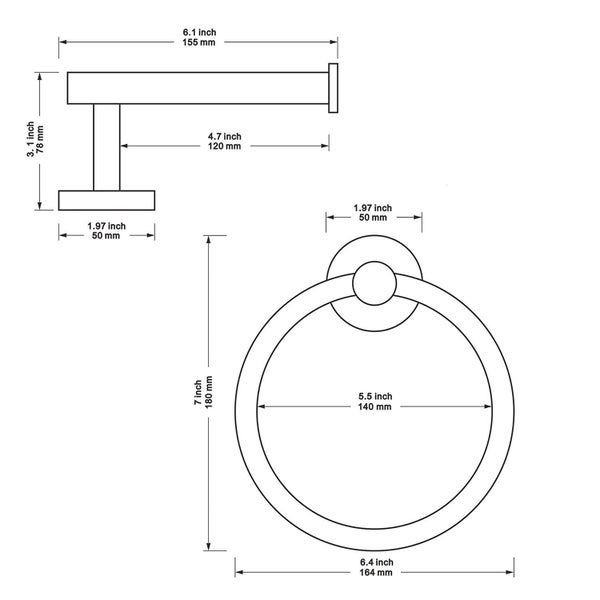 Toilet Roll Holder and Towel Holder Carousel 2