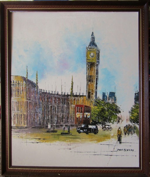 London scene Big Ben Carousel 1