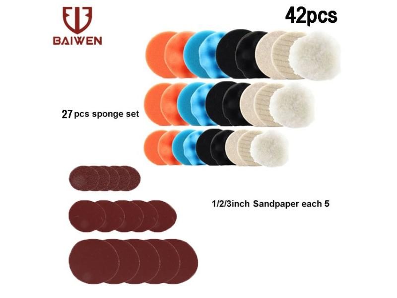 2/3 Inch Air Sander Polisher Machine Pneumatic Random Orbital Right Angle Carousel 1