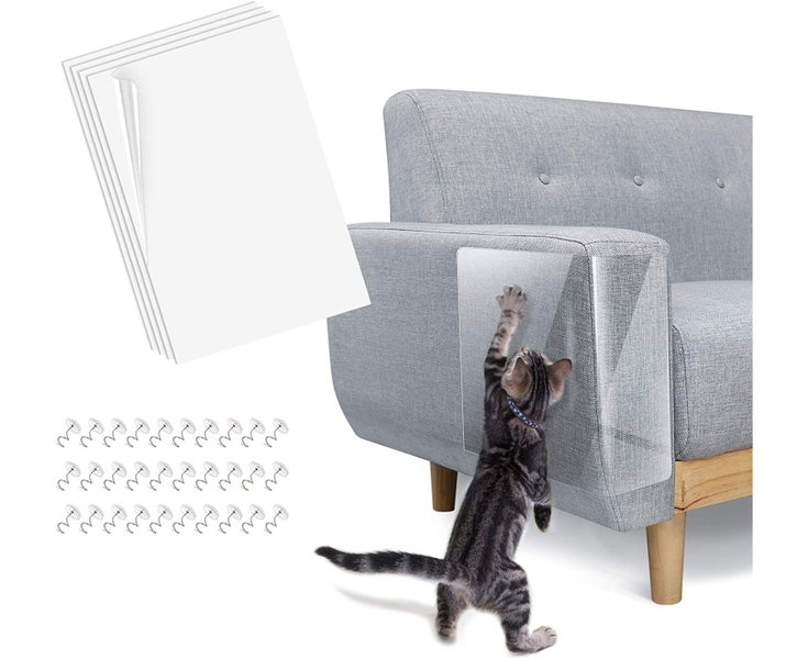 Set of 4 Furniture Protectors Mat Cat Scratching Post, Self-adhesive with P Carousel 1