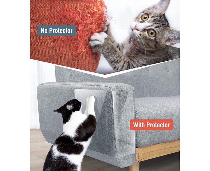 Set of 4 Furniture Protectors Mat Cat Scratching Post, Self-adhesive with P Carousel 2