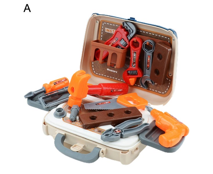 1Set Role Play Toy Universal Fully Equipped Plastic Engineering Tool Messen Carousel 1