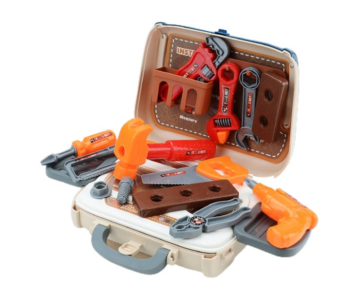 1Set Role Play Toy Universal Fully Equipped Plastic Engineering Tool Messen Carousel 2