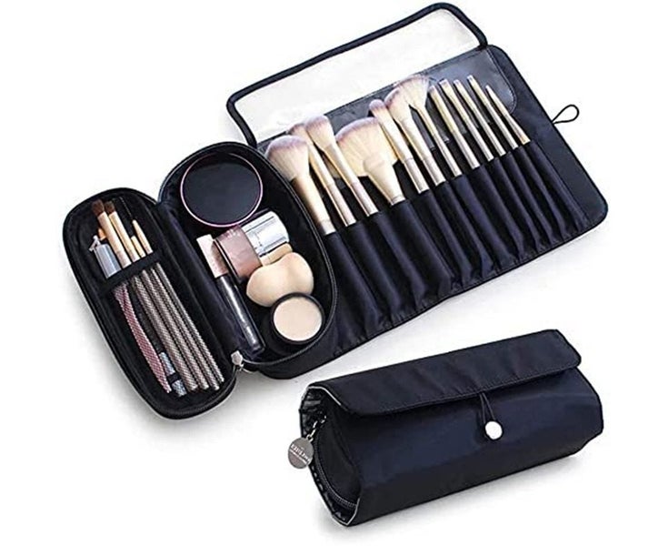 Portable Makeup Brush Organizer Makeup Brush Bag for Travel Cosmetic Bag Ma Carousel 1