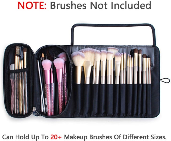 Portable Makeup Brush Organizer Makeup Brush Bag for Travel Cosmetic Bag Ma Carousel 6