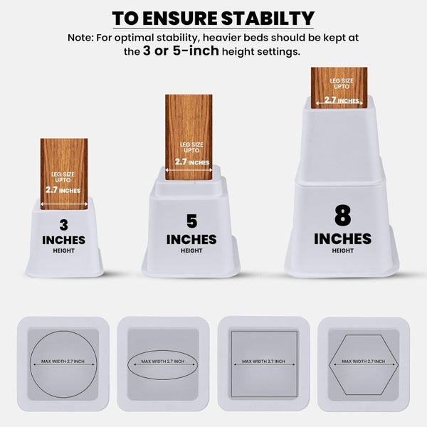 Bed Risers Furniture Riser Sale Sale Carousel 10