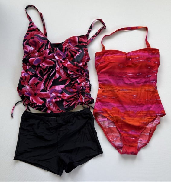 2 x Size 10 Swimsuits/Togs Sets - Quayside one piece & Tankini two piece Carousel 1