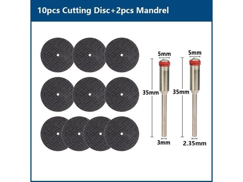 CMCP 32mm Abrasive Cutting Disc With Mandrels For Dremel Accessories Carousel 1
