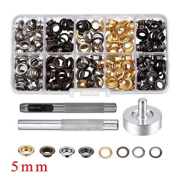 200pcs Metal Eyelets Tool Eyelets Grommets Installer Eyelets Para Scrapbook Carousel 1