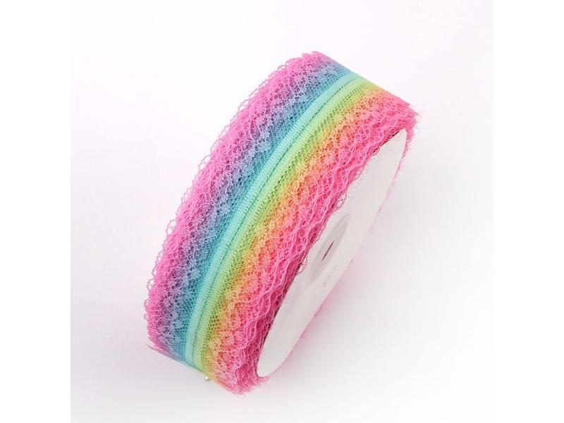 5yards 38mm Colorful Embroidered Net Lace Trim For DIY Handicrafts Decorations Carousel 1