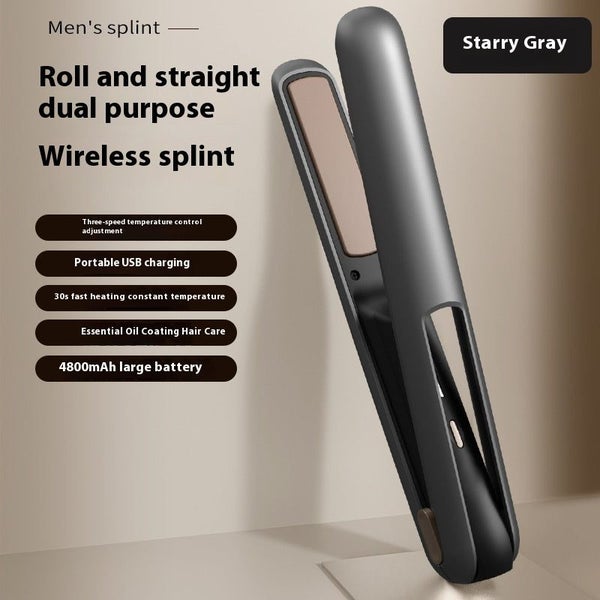 Starry Gray Wireless Usb Charging Hair Straighteners Volume Two In One Straight Carousel 2