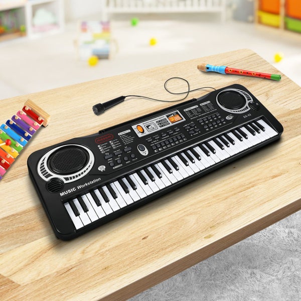 Mazam 61 Keys Piano Keyboard Electronic Musical Kids Toy Gift With Microphone Carousel 11