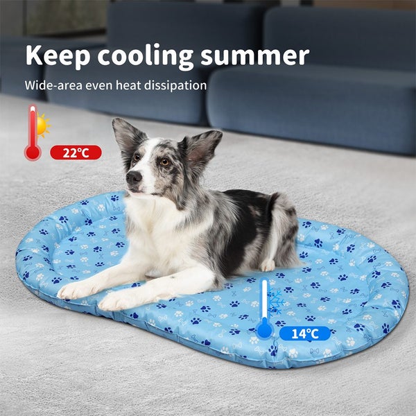 Pawz Pet Cooling Mat Dog Cat Gel Non-Toxic Bed Pillow Self-cool Summer Pad XL Carousel 2