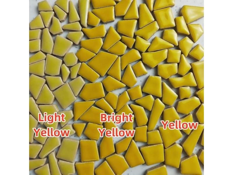 4.3oz/122g Polygon Porcelain Mosaic Tiles DIY Craft Ceramic Tile Mosaic Making Carousel 1