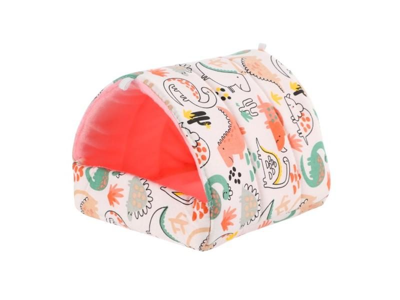 Winter Cute Cartoon Mini Cage For Guinea Pig Mouse Rat Pet Carousel 1