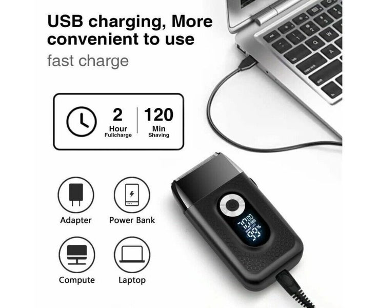 Men's Reciprocating Razor Shaver Electric Foil Rotary Wet & Dry Washable Trimmer Carousel 5