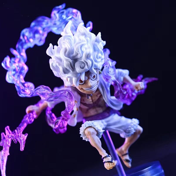 10cm One Piece Luffy Anime Figure GEAR5 Sun God Nika Action Figures Collection Carousel 2