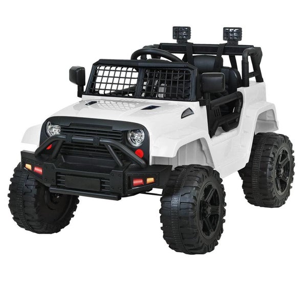 Rigo Kids Ride on Car Electric 12v Car Toys Jeep Battery Remote Control White Carousel 1