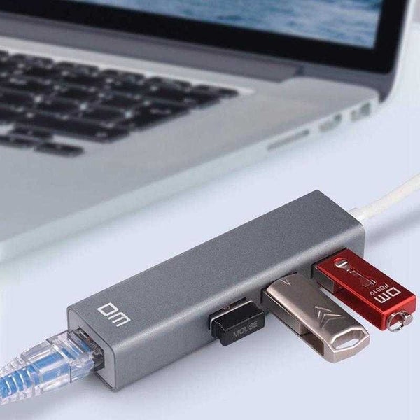 USB3.0 Hub 5Gbps 100M Network Port RJ45 Adapter for Mobile Phones Tablets Carousel 2