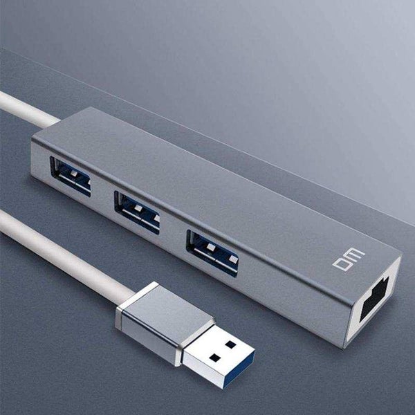 USB3.0 Hub 5Gbps 100M Network Port RJ45 Adapter for Mobile Phones Tablets Carousel 4