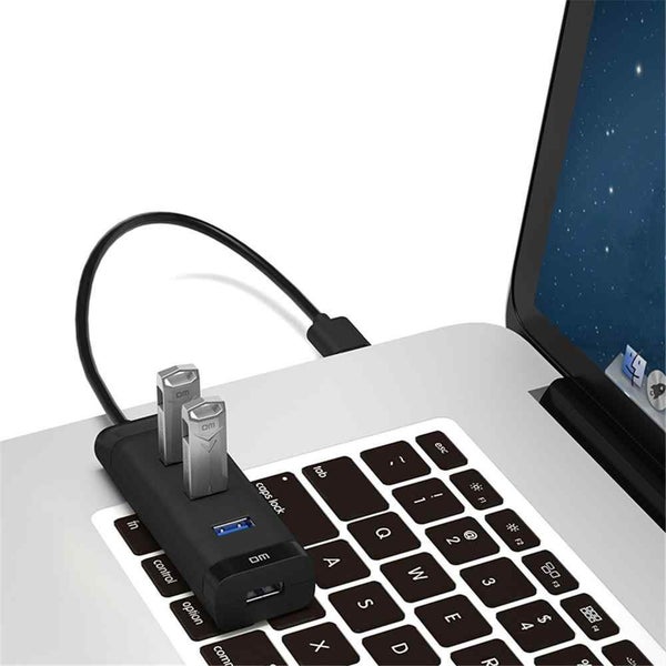 USB 3.0 LED Compact Hub Adapter For iPhone Hauwei PC Laptop with Cable - 4 Carousel 2