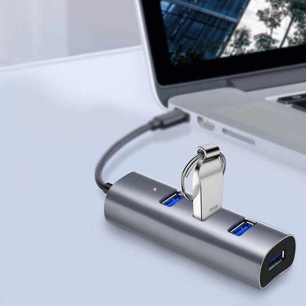 Type-C USB-C Hub Adapter With 4 * USB 3.0 Ports Transfer Speed up to 300MB/s - 4 Carousel 2