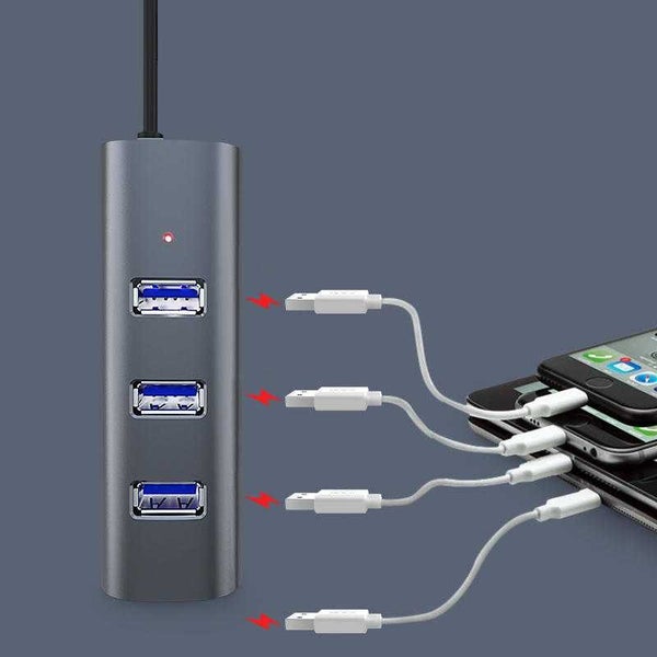 Type-C USB-C Hub Adapter With 4 * USB 3.0 Ports Transfer Speed up to 300MB/s - 4 Carousel 3