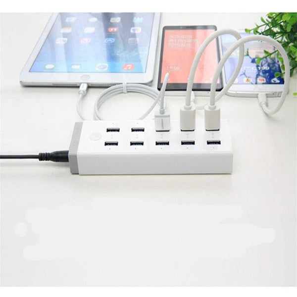 USB 3.0 10 Ports Hub With 12V 4A Power Adapter USB Splitter for Laptop PC Carousel 2