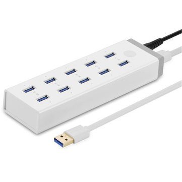 USB 3.0 10 Ports Hub With 12V 4A Power Adapter USB Splitter for Laptop PC Carousel 4