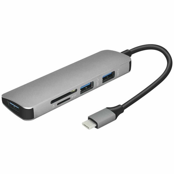 5 in1 Type C to Micro SD TF Card Reader For Macbook Laptop S10+ Note10 - SILVER Carousel 1