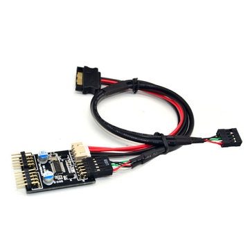 9PIN to Dual 9PIN Interface SSD PCI-E Expansion Cardfor Desktop Computer - 1IN2 Carousel 1