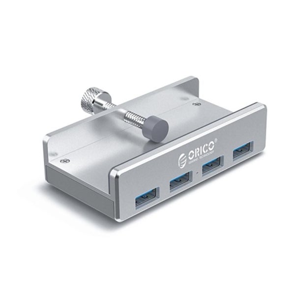 MH4PU-P Aluminum Alloy 4 Ports USB3.0 Clip-type HUB(Silver) Carousel 1