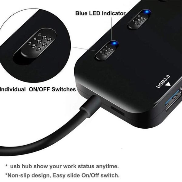 Ultra Speed USB3.0 4 Port Hub - 1 Carousel 2