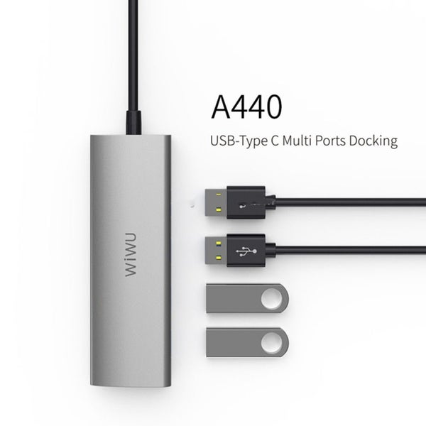 A440 4 In 1 Type-C / USB-C Multifunctional Extension HUB Adapter Carousel 2