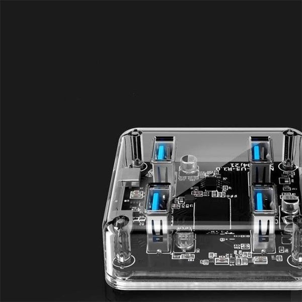 USB 3.0 Transparent Desktop HUB - 2 Carousel 3