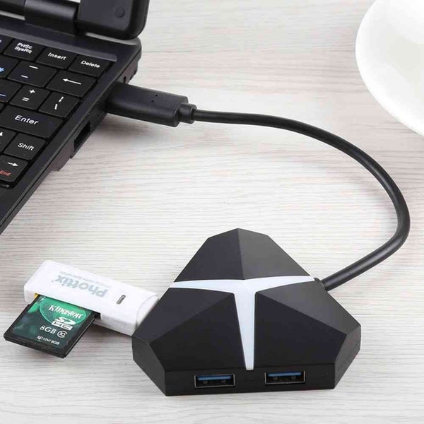 5Gbps Super Speed 4 Ports USB 3.0 HUB Adapter - BLACK Carousel 3