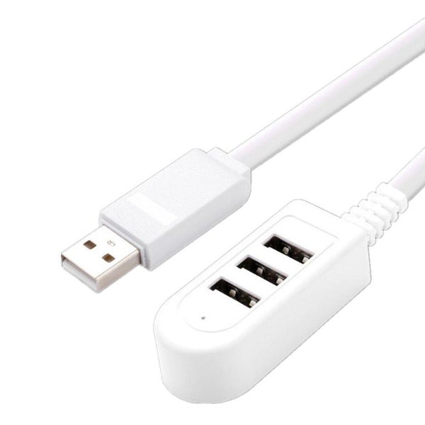 4 Pcs 3 port USB Charger Converter Extension Line Multi-port HUB - 1 Carousel 1