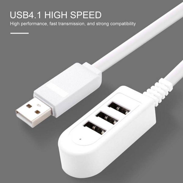 4 Pcs 3 port USB Charger Converter Extension Line Multi-port HUB - 1 Carousel 2